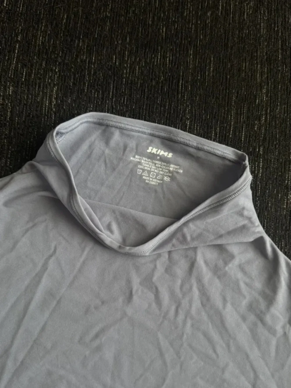 SKIMS Blue Long Sleeve Turtleneck Top - Picture 2 of 3